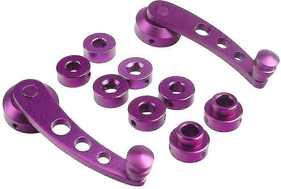 1 Set Window Crank Handle Aluminum Casement Operator Crank Handle For Car Auto Vehicle Purple