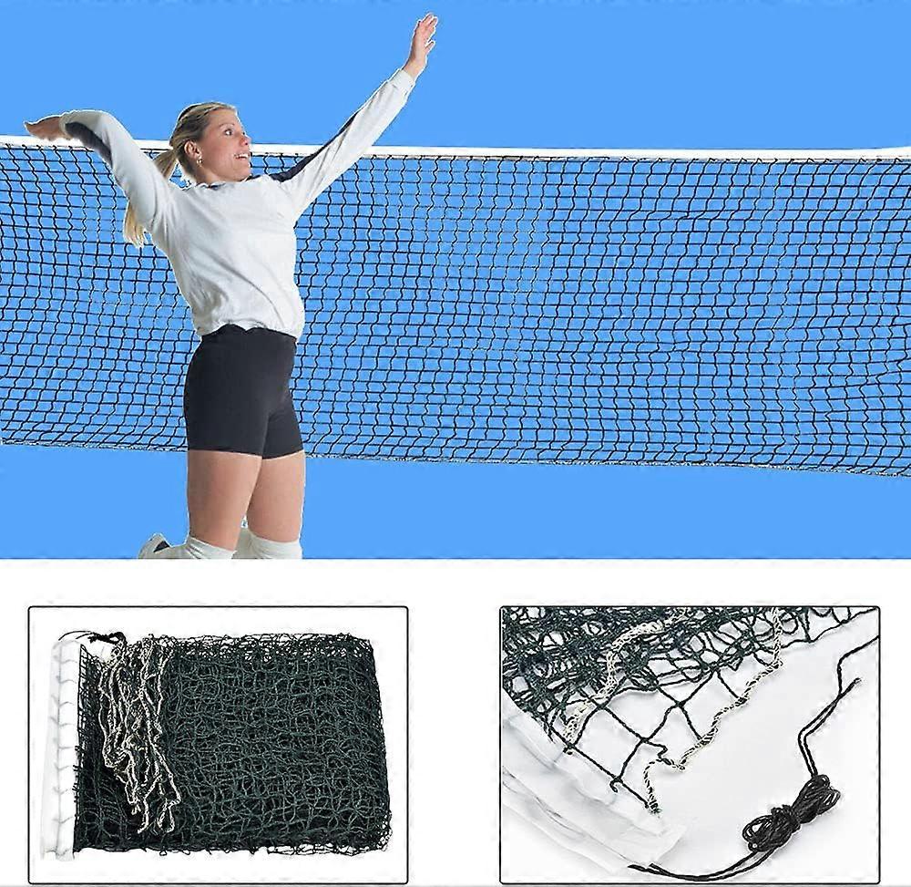 Volleyball Net6.5 x 0.76mGreen, Badminton Net Volleyball Net, Volleyball Net Only Foldable Badminton Tennis Garden, Badminton Net Outdoor Training Cou