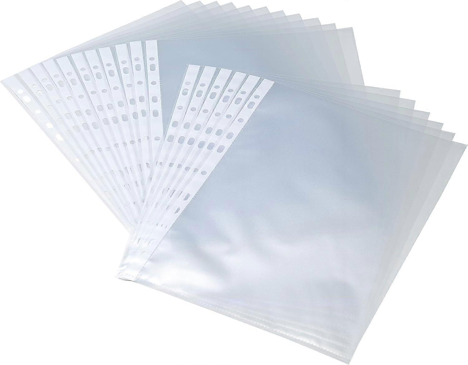 Set of 100 transparent pockets A4 format