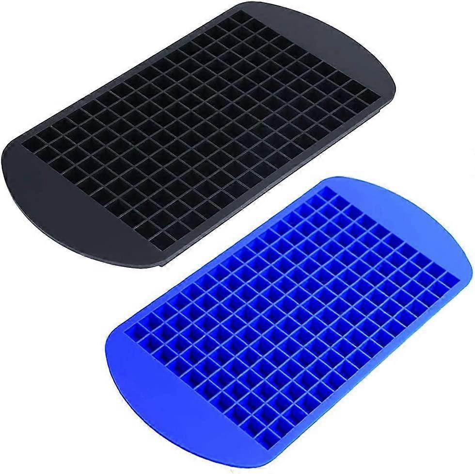 2 Pack Ice Cubes 160 Square Silicone Mini Ice Cube Trays