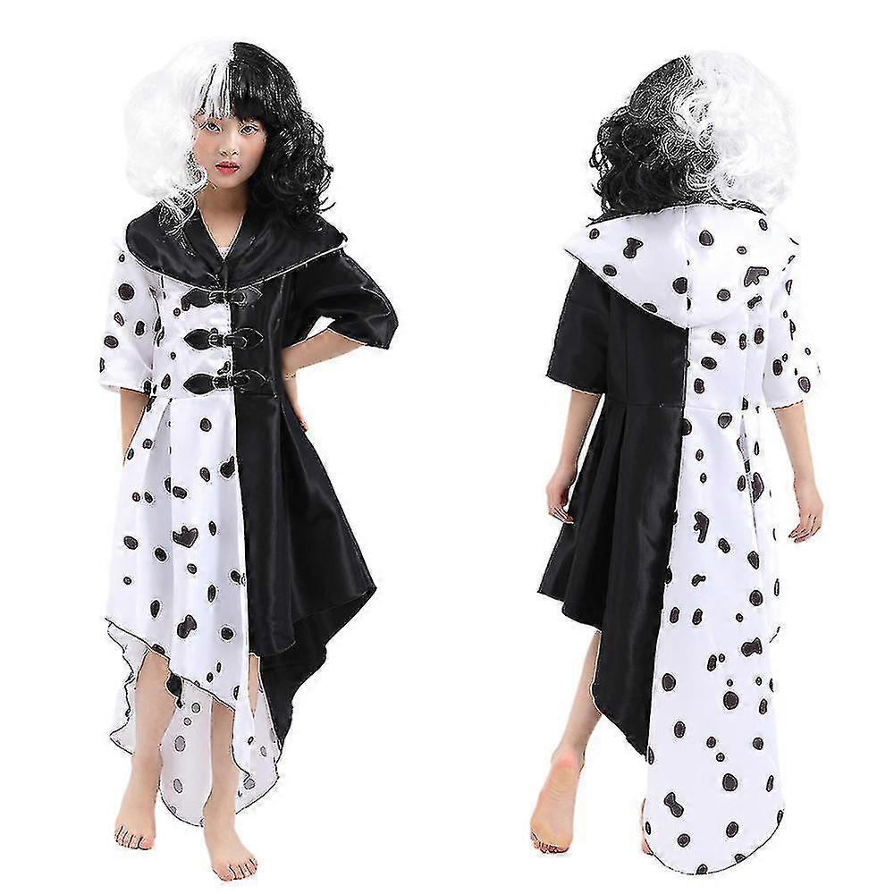 Déguisement Cruella - Perruque Noire Et Blanche + Accessoires Années 70