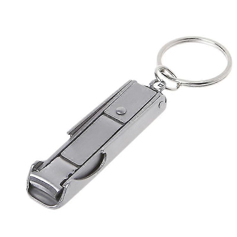 For Key Ring Nail Clipper Pocket Bottle Opener Nail File 2 In 1 Nail Cutter Keyc