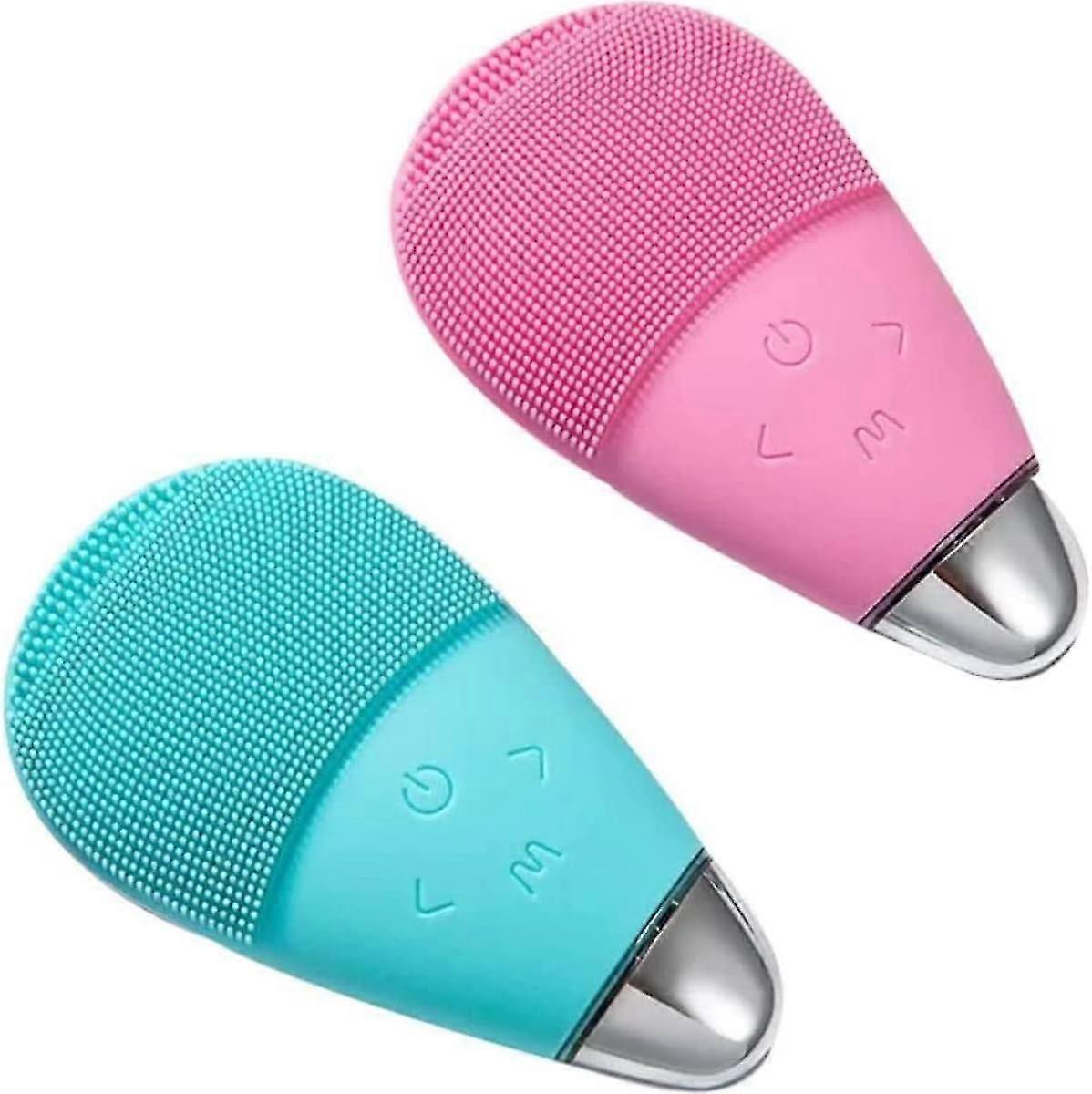 Electric silicone cleaning brush