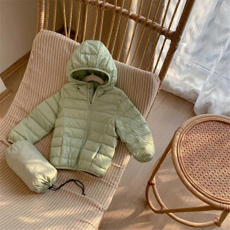 Foldable Hooded Jacket Insulated Weather Resistant Bubble Puffer Windbreaker Coat for Boys Girls
