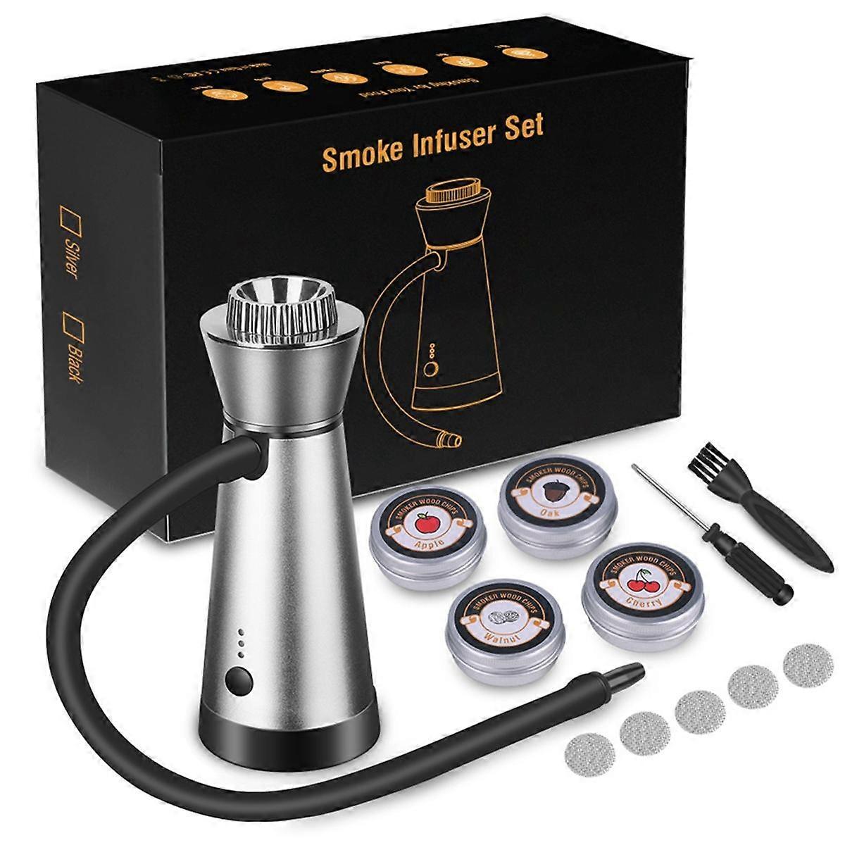 Cocktail Smoker, Electric Food and Beverage Portable Smoking Tool, Indoor and Outdoor Smoke Injecto