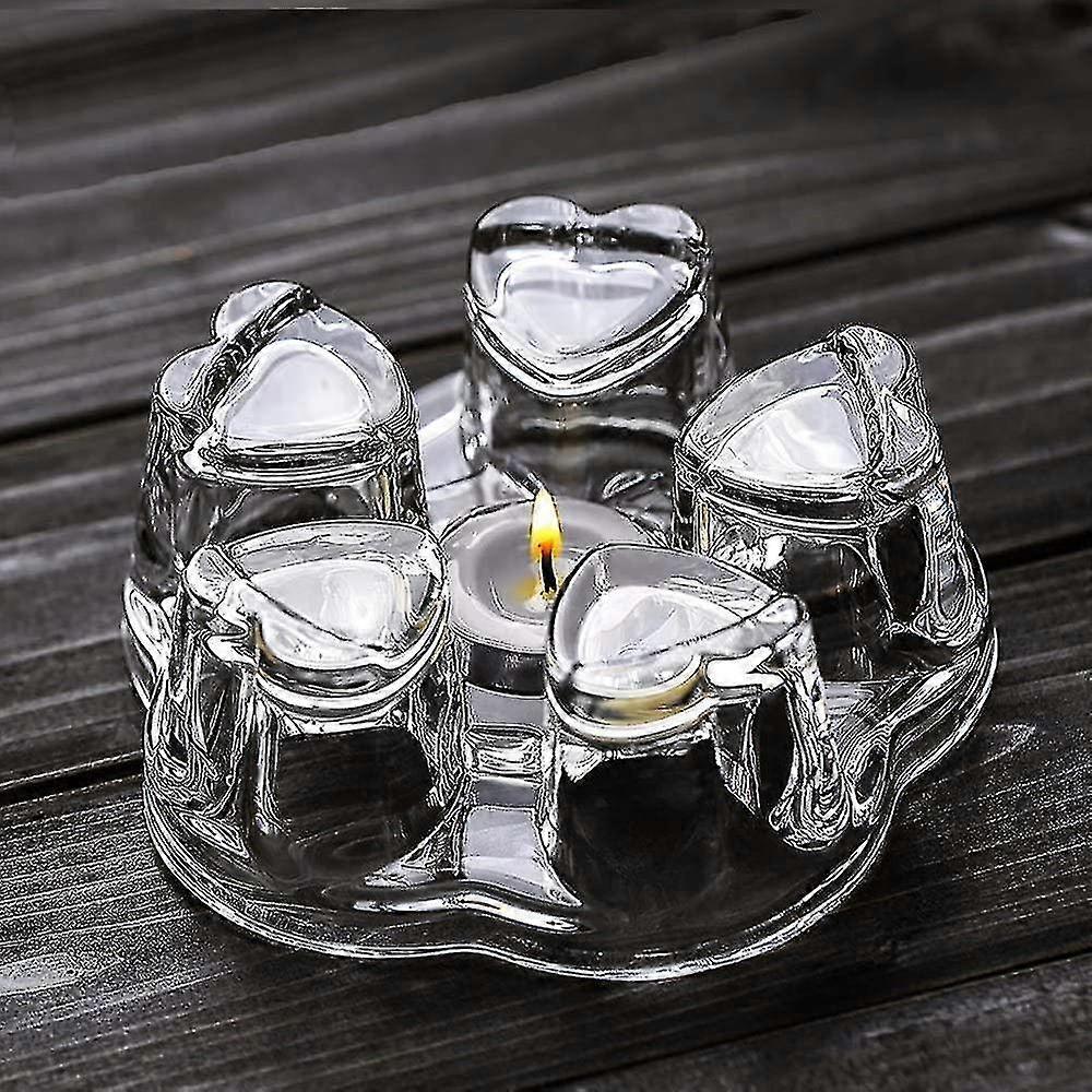 Universal Solid Crystal Glass Teapot Warmer | Tea Warmer -- Candle Never Flames Out