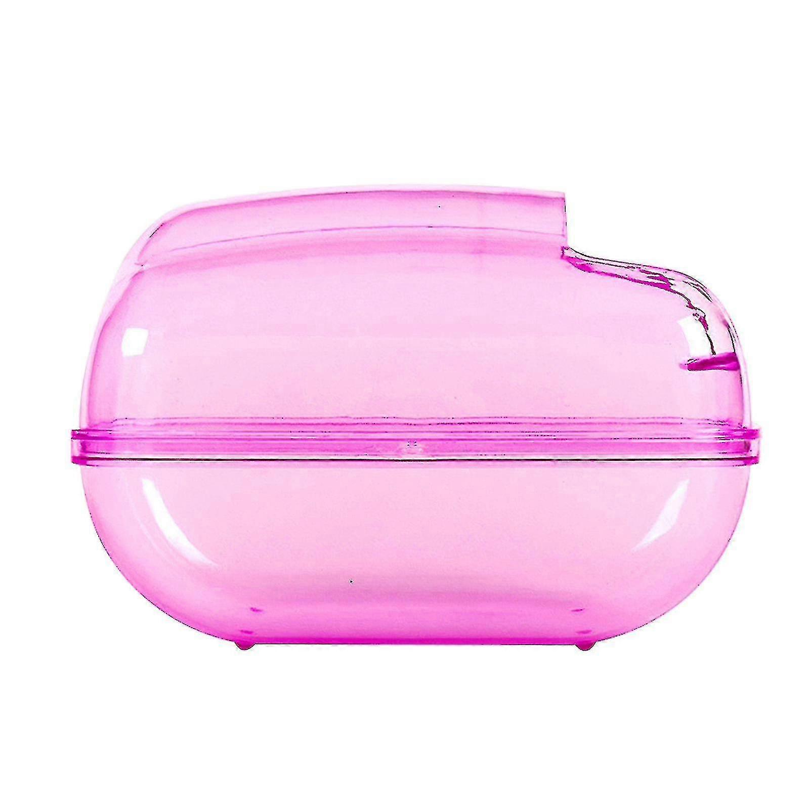 Hamster Bathroom Easily Draining Large Space Broken-proof Small Animals Rabbit Chinchilla Toilets For Hamster(color:pink)