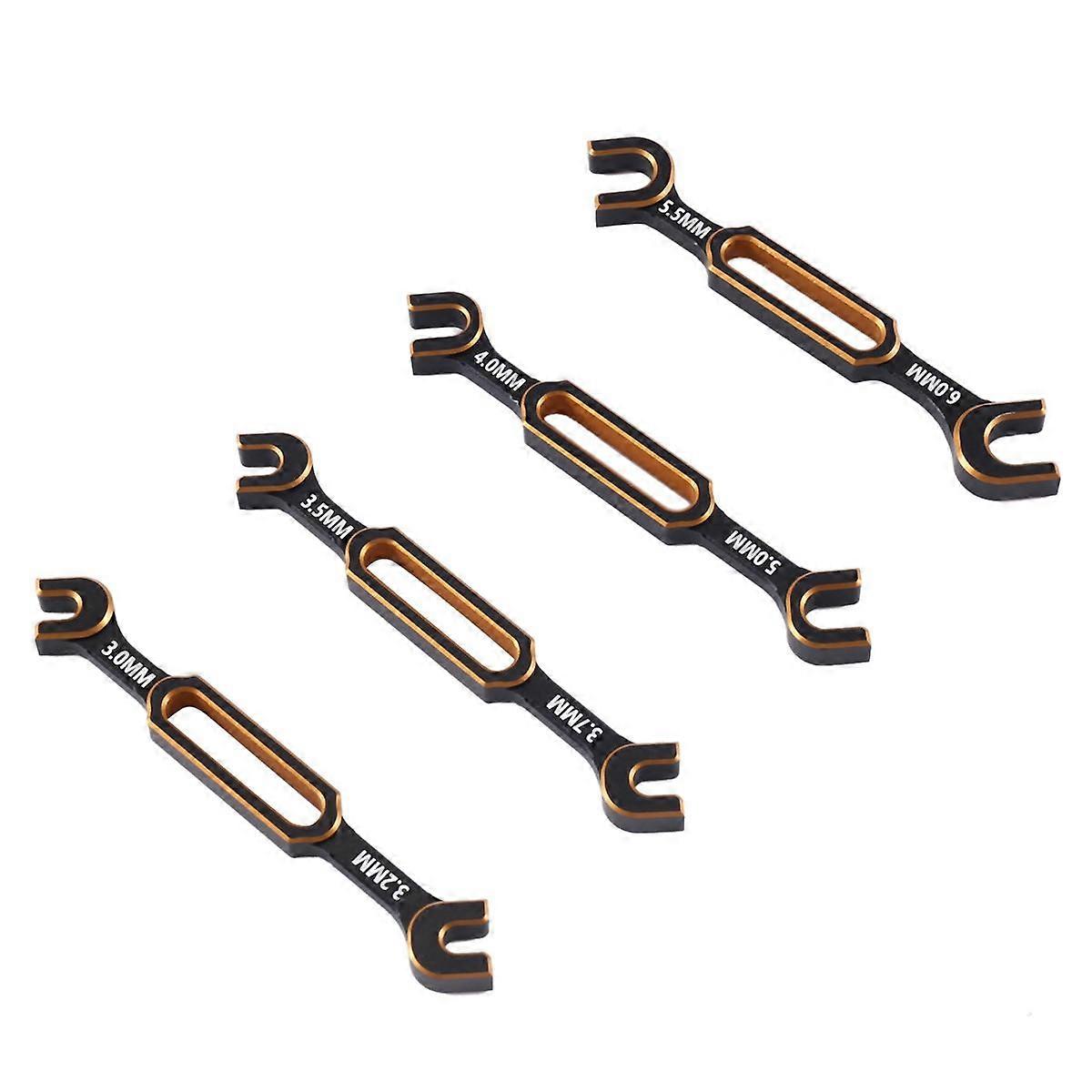 4Pcs Wrench 3/3.2/3.5/3.7/4/5/5.5/6mm Turnbuckle Nut Ball End Joint Remover Universal Tool for RC C