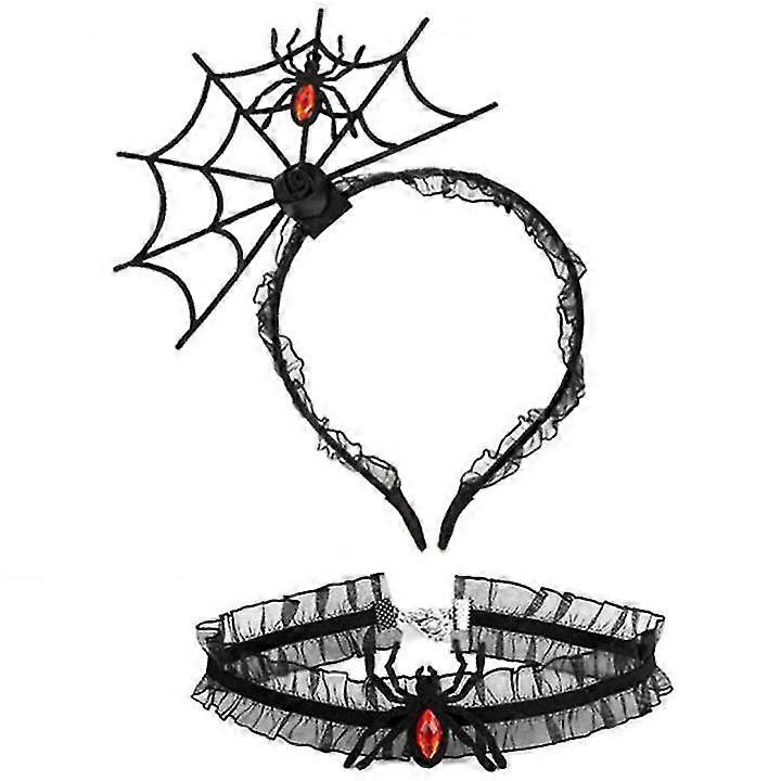 Halloween Spider 2pcs Halloween Headband Spider Hair Hoops Accessoires pour Halloween Party Costume