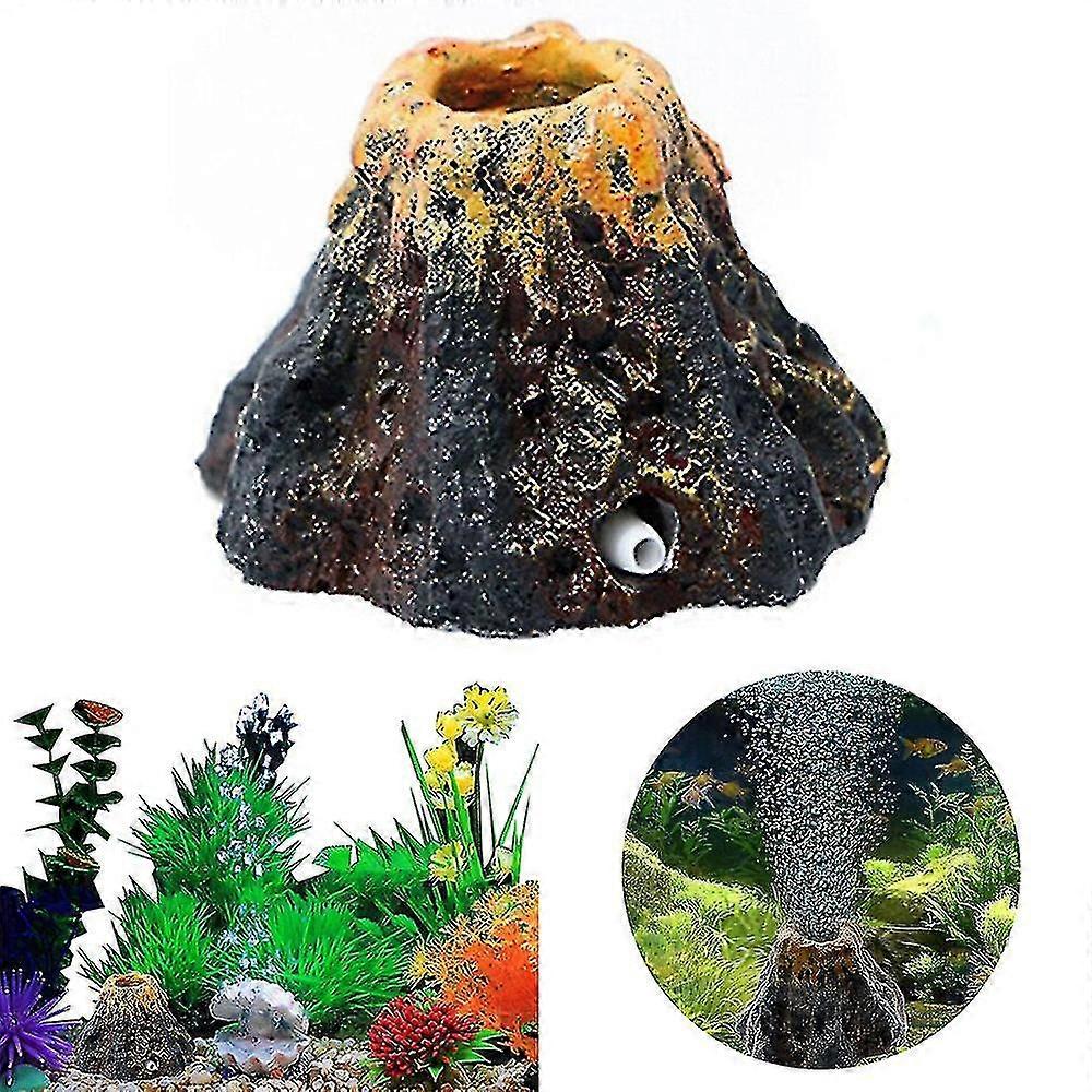 Aquarium Volcano Shape Air Bubble Stone Oxygen Pump Bubble Fish Disk Decoration