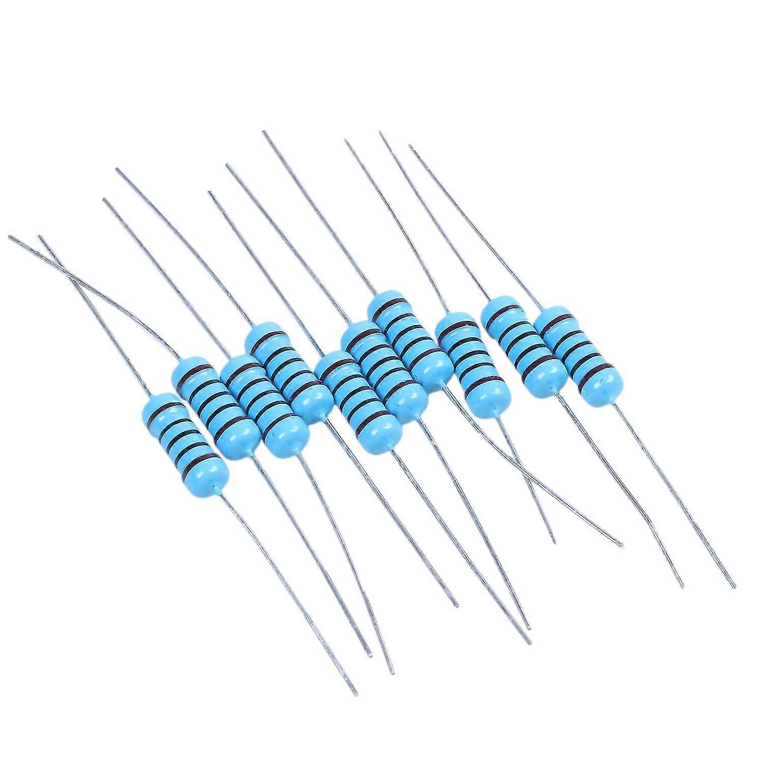10 Pc Resistor 100 Ohm 1 W Fixed Film, Metal Oxide Blue