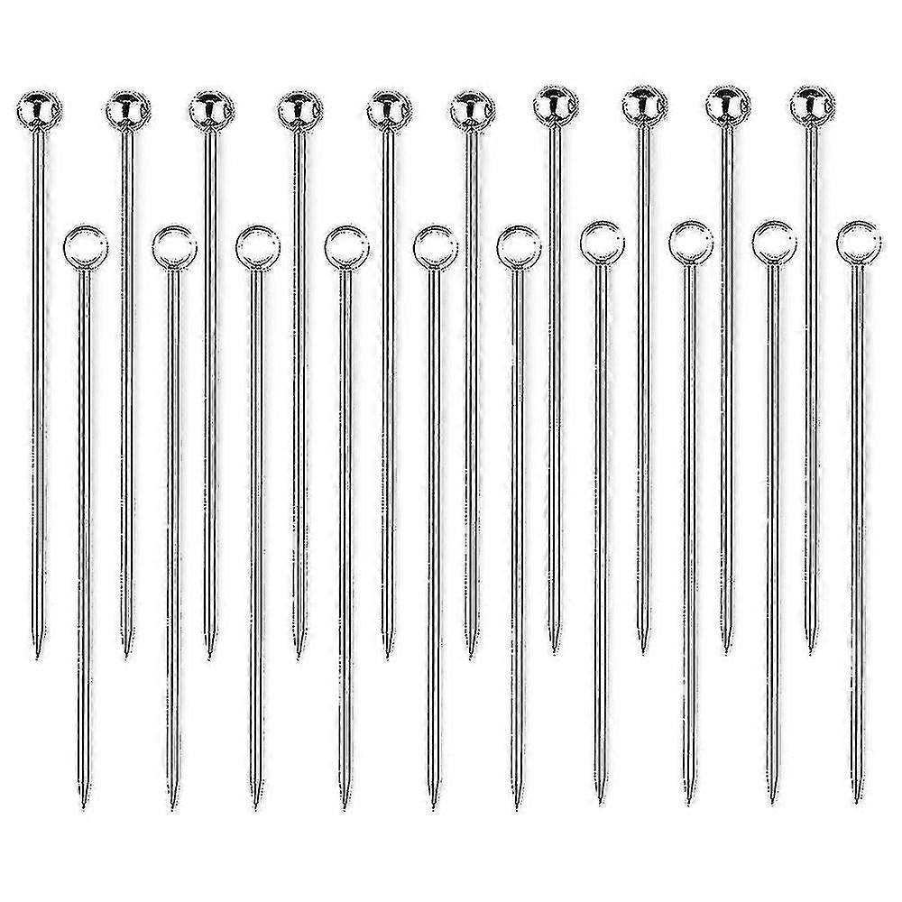 20 Pieces Less Steel Picks Fruit Stick Tooticks