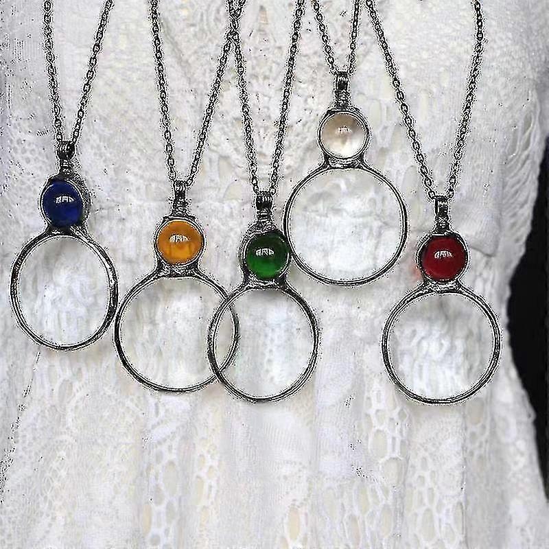 Regalos de collar colgante de lupa