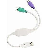 Dww-adaptateur Ps/2 Vers Usb Vers Ps/2 Pour Clavier Ps2 Blanc