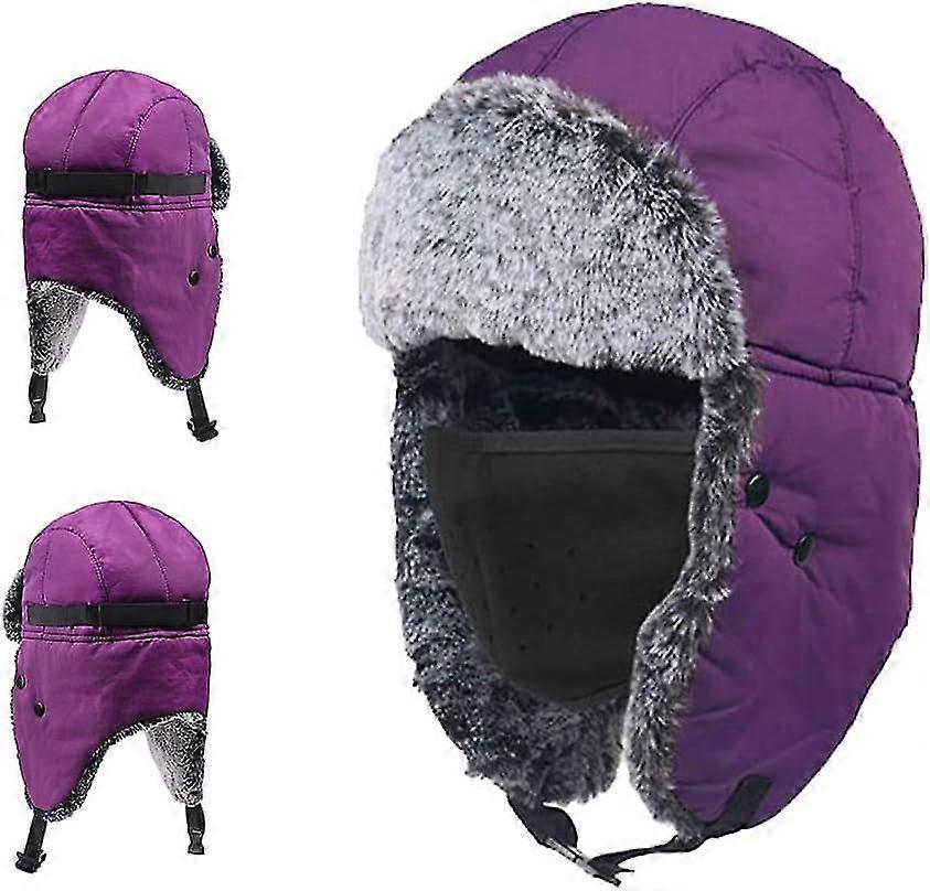 Unisex  Hat - Warm Russian Hat With Ear Flaps