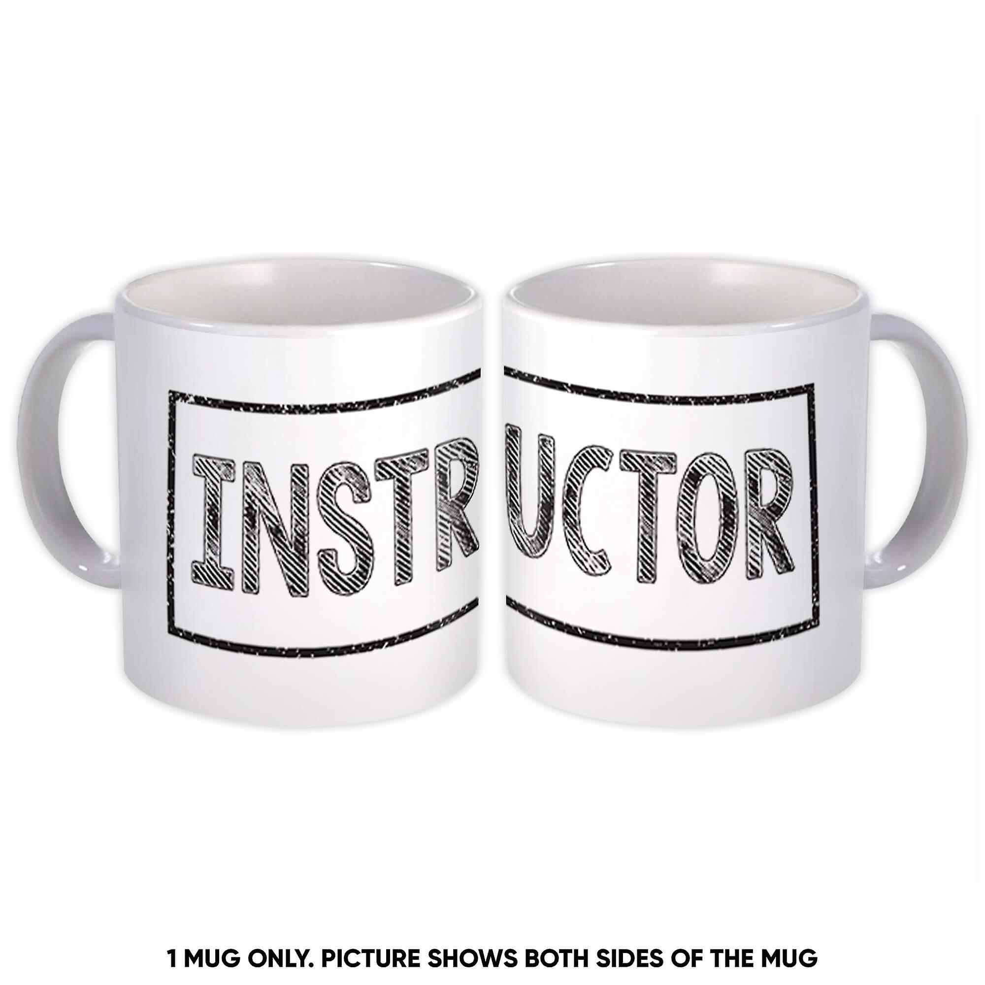 Gift Mug: For Best Instructor Sport