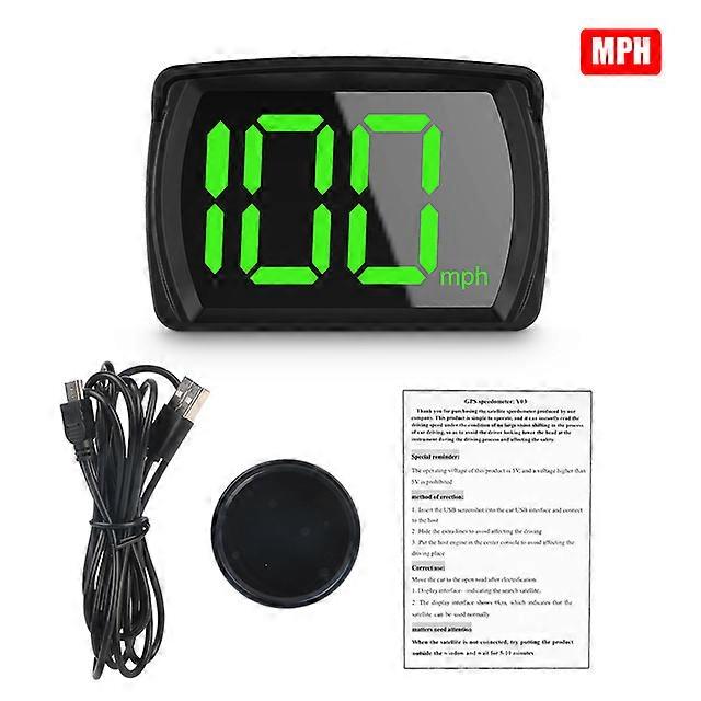 Universal Car HUD Y03 Head Up Display Speedometer GPS 2.8 Inch Big Font Digital Speed Meter Clock Gauge Automotive Accessories