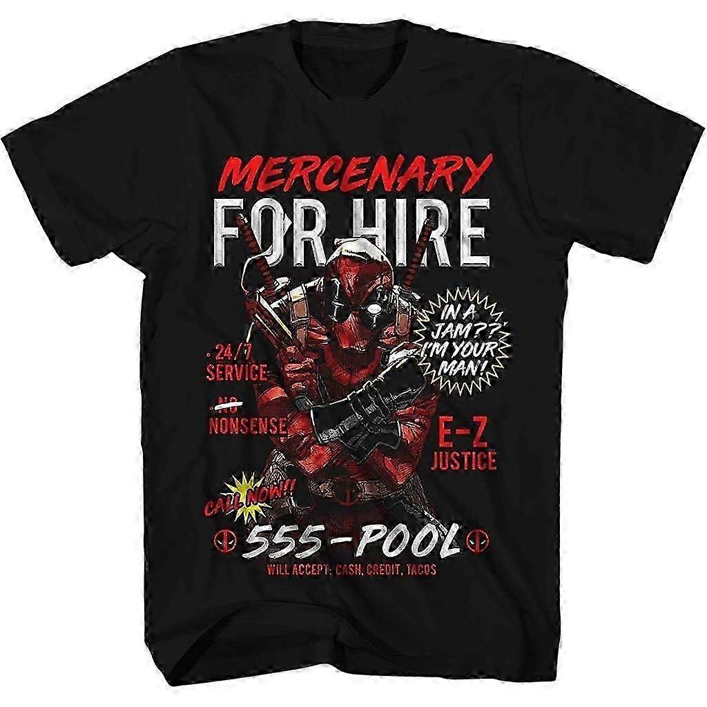 Marvel Deadpool Chibi Maximum Effort T-skjorte for menn Retro trendy materiale