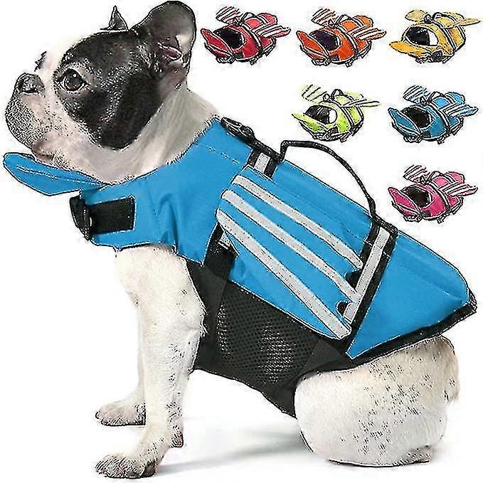 Adjustable Dog Life Swimming Jacket Vest With Rescue Handle For Small Medium And Large Dogs