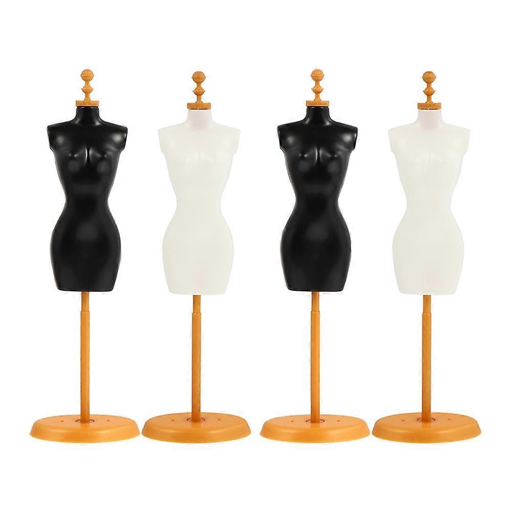 4 Stück Die Schaufensterpuppe Schmuckkleid Form Mini Schaufensterpuppe Modell Puppe Kleid Formen Schaufensterpuppe Modell Ständer