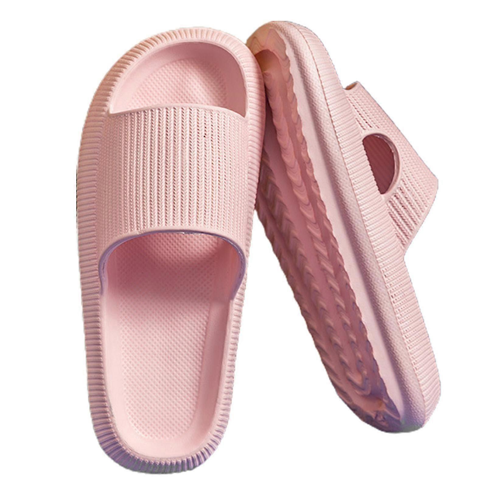 Women's Open Toe Slide On Non-slip Shower Slippers