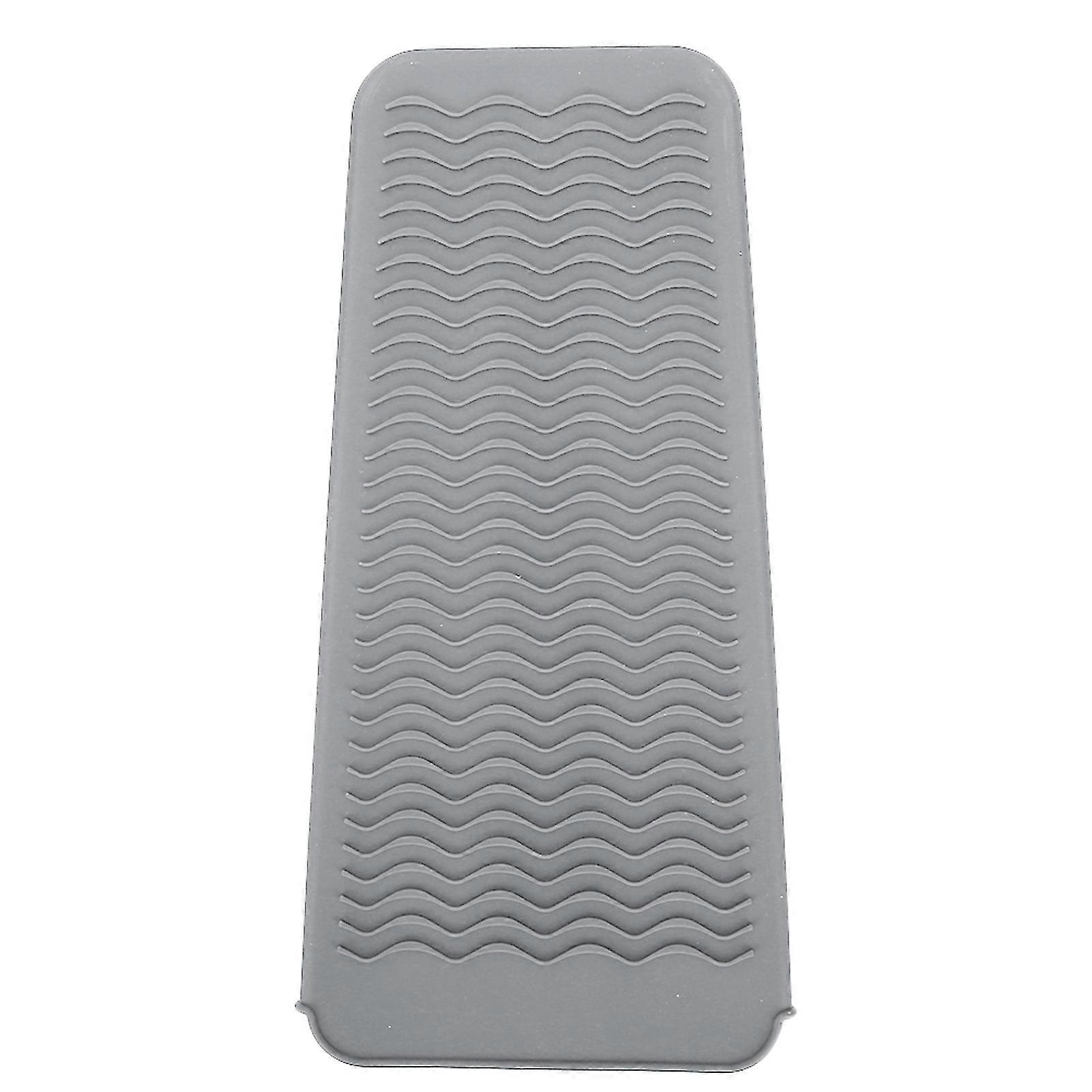 Silicone Hair Straightener Cover Pouch - Gray, Heat Resistant