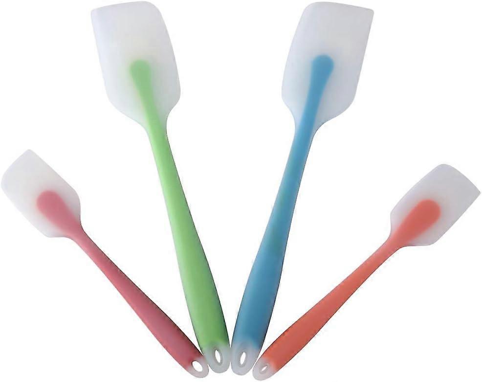 Silicone slash knife 4-piece set, translucent all-in-one silicone scraper mixing cream spatula cake butter scraper baking tool