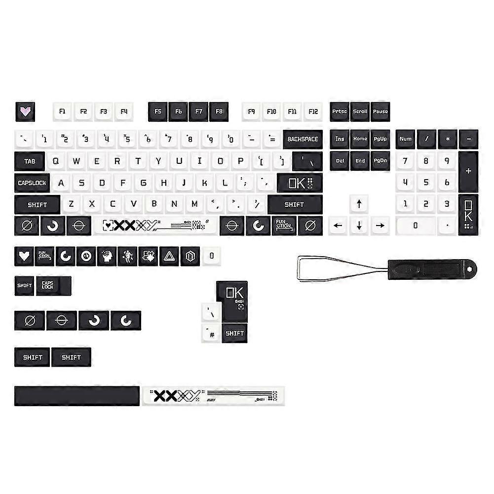 128 set Print Pbt Keycaps Xda Profile Mx Switch -sub Keycap For Diy Mechanical Gaming Keyboard Cus