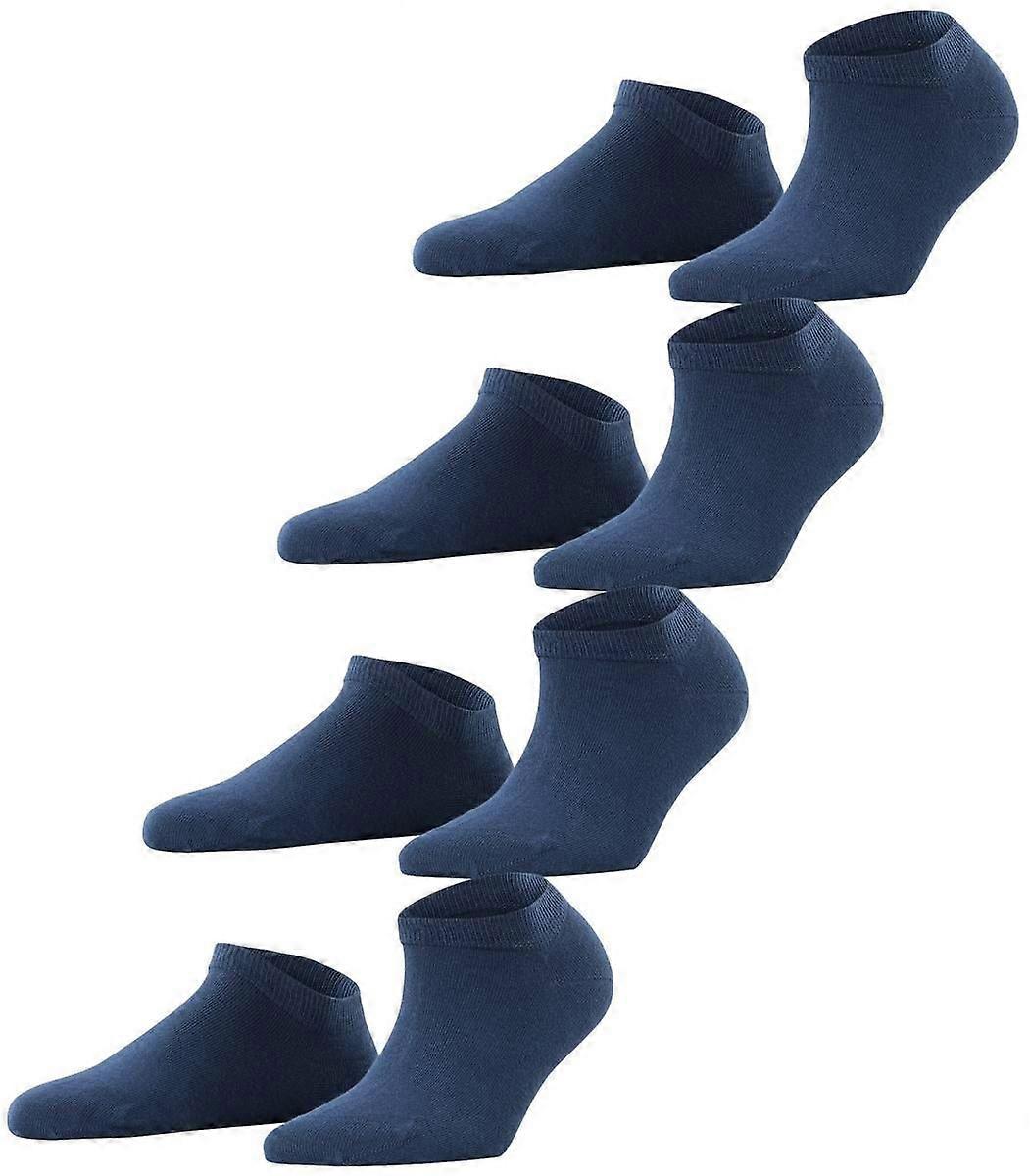 Esprit Solid Sneaker 4 Pack Socks - Marine Navy