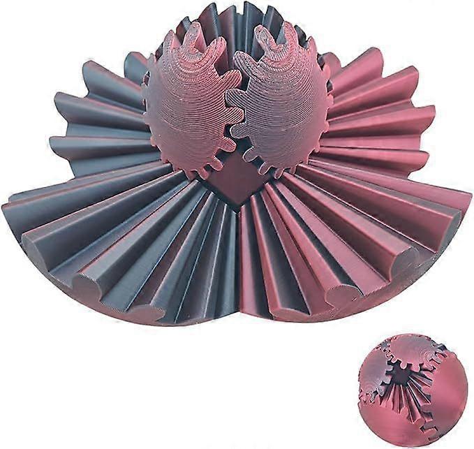 3D Printed Gear Ball Relaxing Spin Ball, Fidget Ball Gear Toy for Stress Anxiety Relief