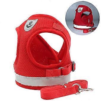 Dog Harness, Dog Harness Escape Proof Size M -red