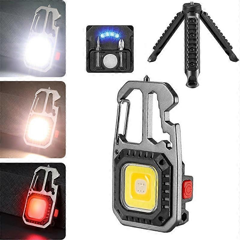 Mini Bright Light Portable Flashlight Tarnish+Magnet+Bracket