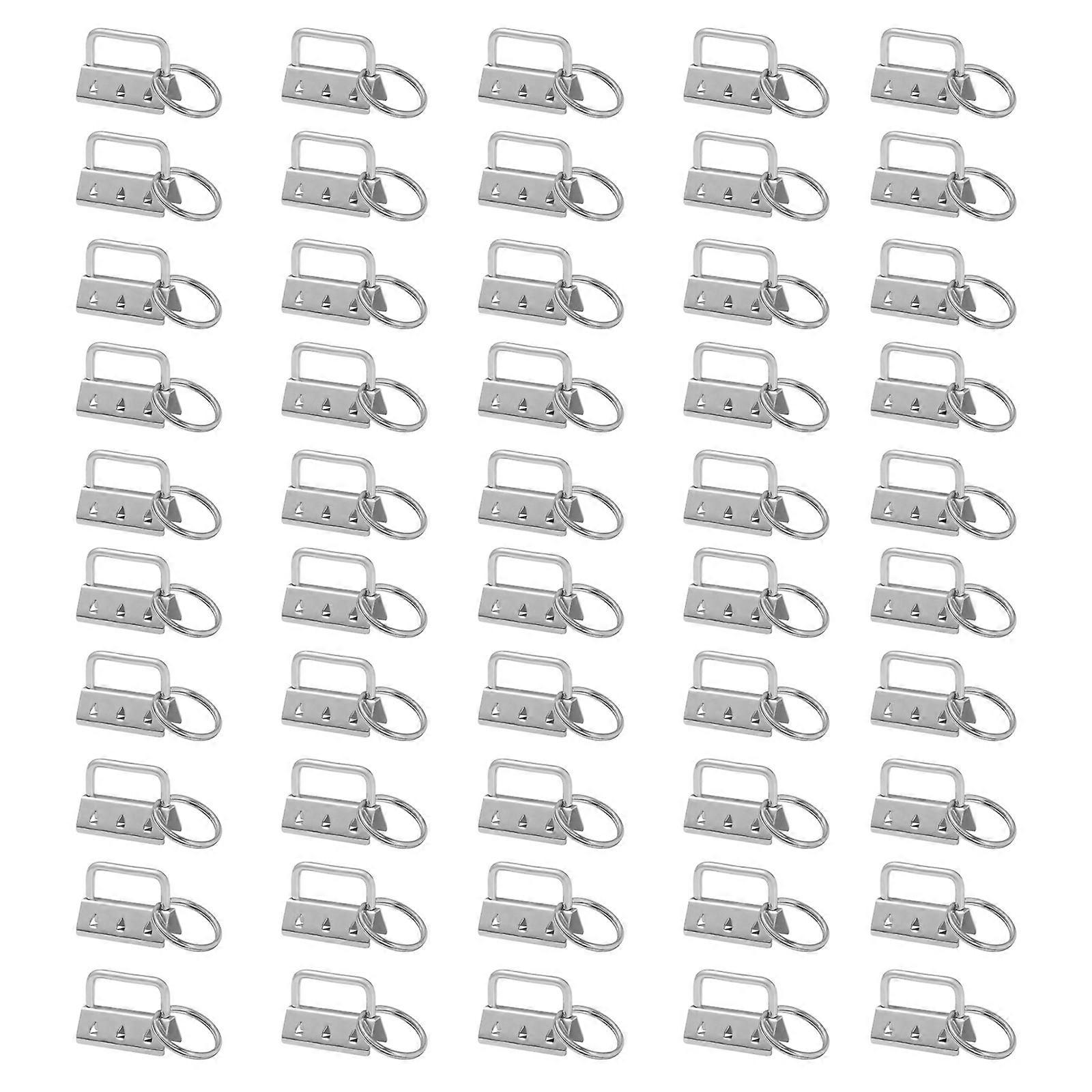 50 Pieces/Set for Key Fob Hardware Set for Creative for Key Chain Fob Wristlet w