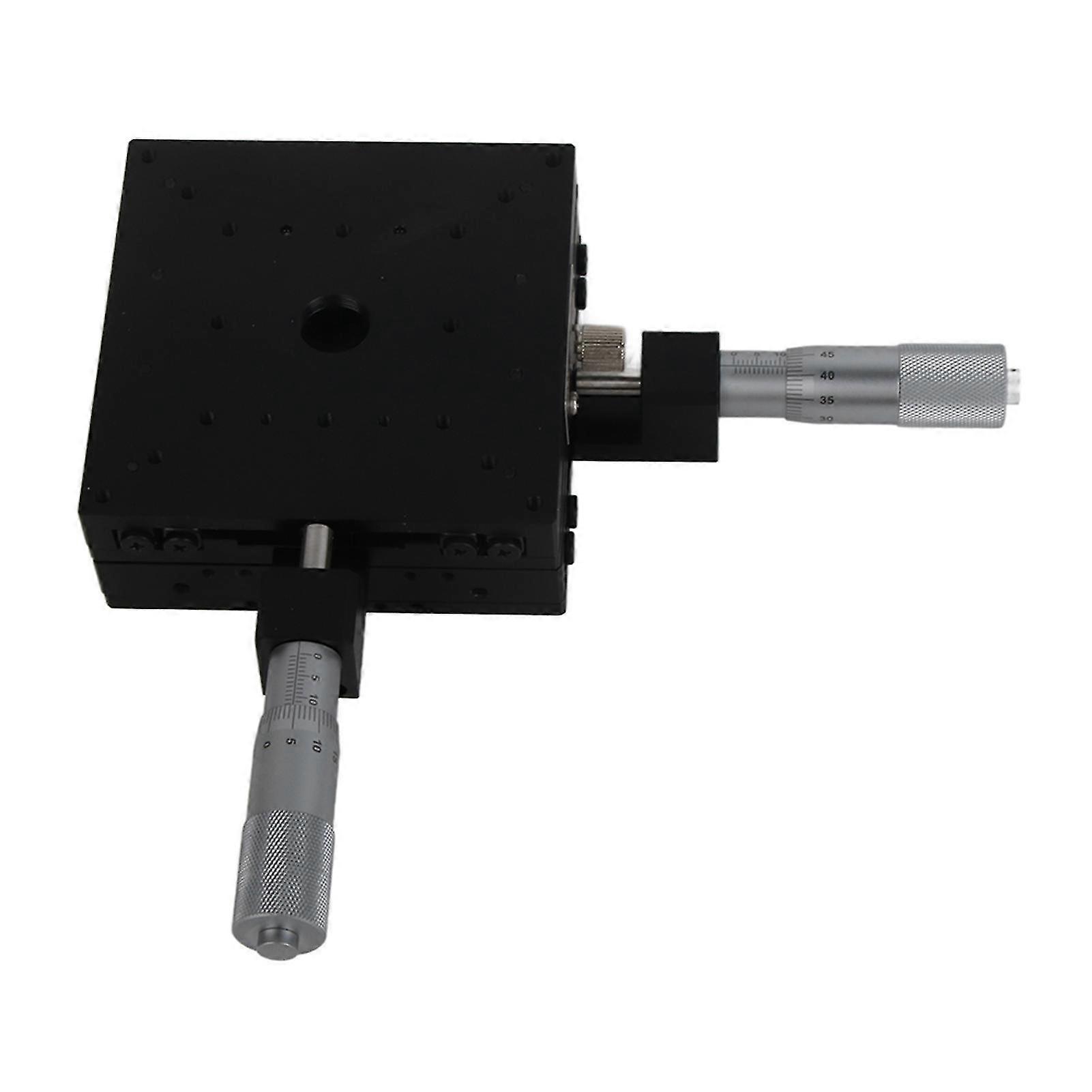 100x100mm Micrometer Linear Stage, XY Cross Roller Slide Table for Precision Inspection Alignment