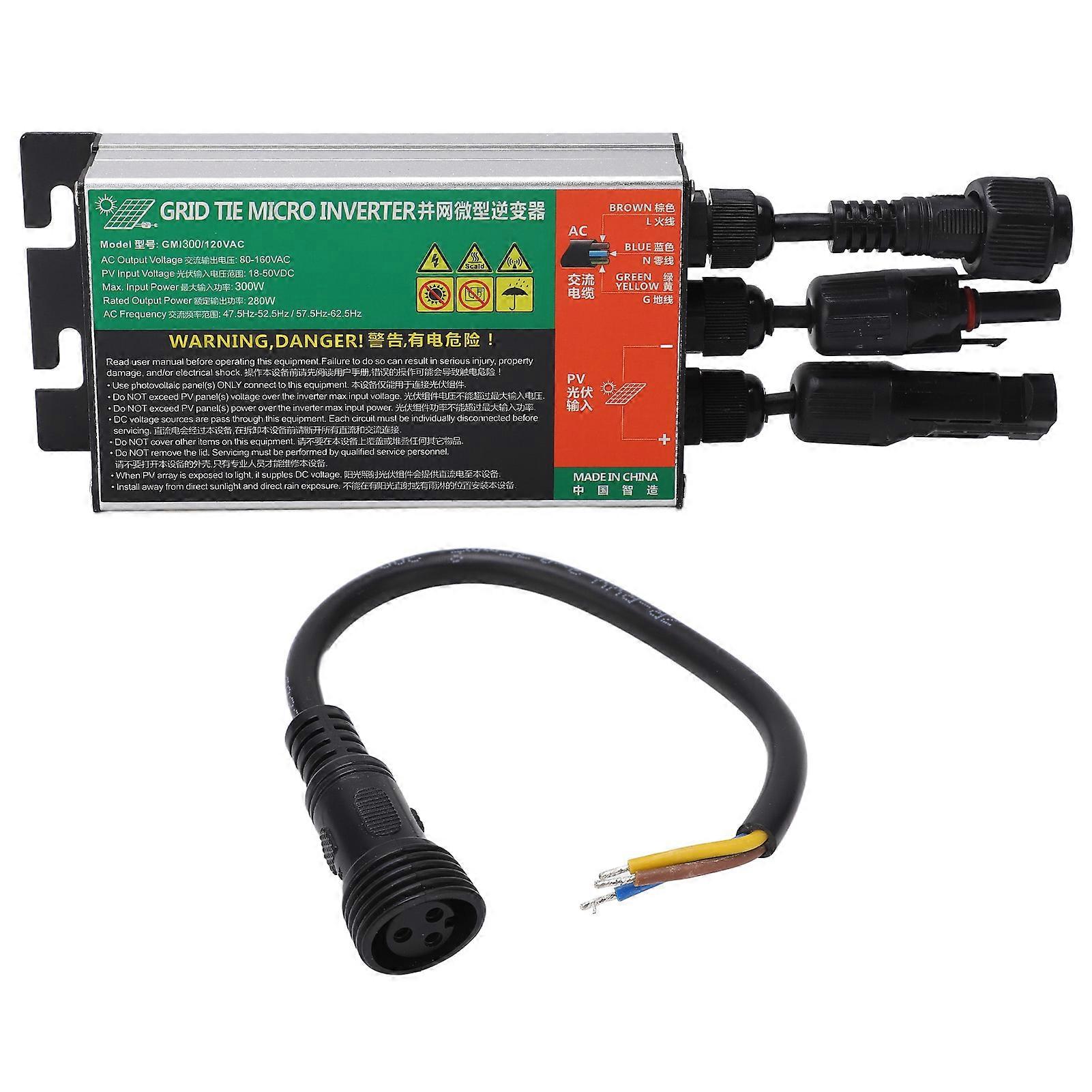 Solar Micro Inverter GMI PV IP55 Protection Safe Efficient Grid Tie Microinverter for Small Solar System AC