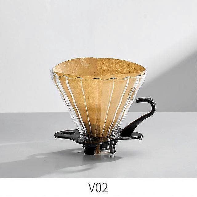 Glass Hand-brewed Coffee Pot Cloud Pot Filter Cup Filter Sharing Pot Household Coffee Tool Reusable Heat Resistant Teapot