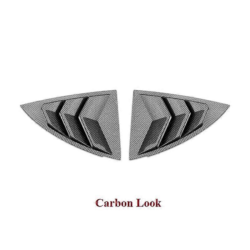 For Tesla Model Y Side Window Spoiler Splitter Cover Trim Louver Rear Triangle Window Shade Car Window Sunshade 2019-2022