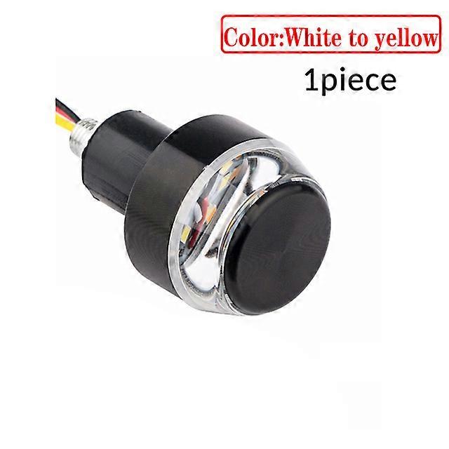CNC Turn Signals Motorcycle LED Handle Bar End Blinker for 22mm Handlebar Amber Grip Plug Signal Light 12V Flashing Handle Bar