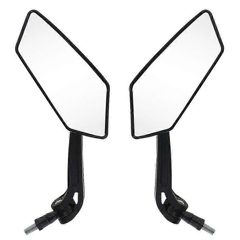 2pcs Universal Motorcycle Mirror Rearview Mirror Back Side E-Bike Motorbike Mirrors Stylish Design Modified Plated
