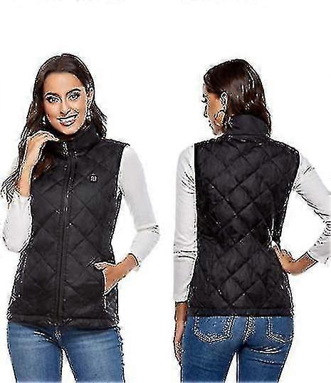 Chaleco calefactable para mujer con 4 zonas de calentamiento, chaqueta calefactora para el cuello