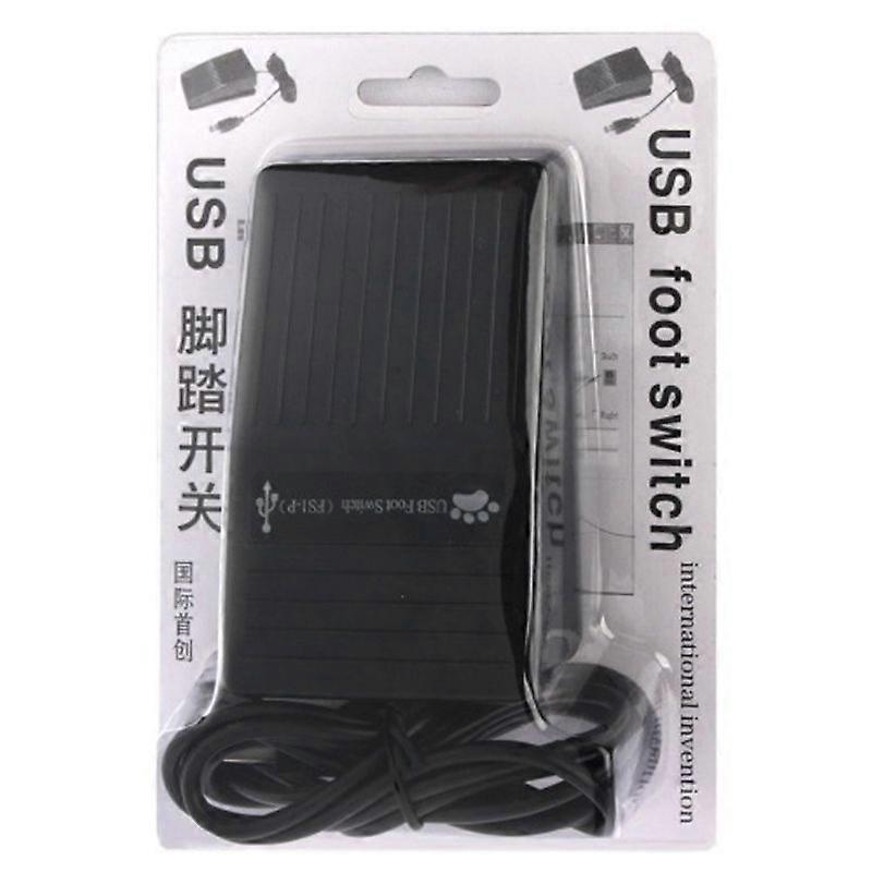 Plastic USB Single Foot Switch Pedal Control Pre-Progr Key for Keyboard Mouse PC