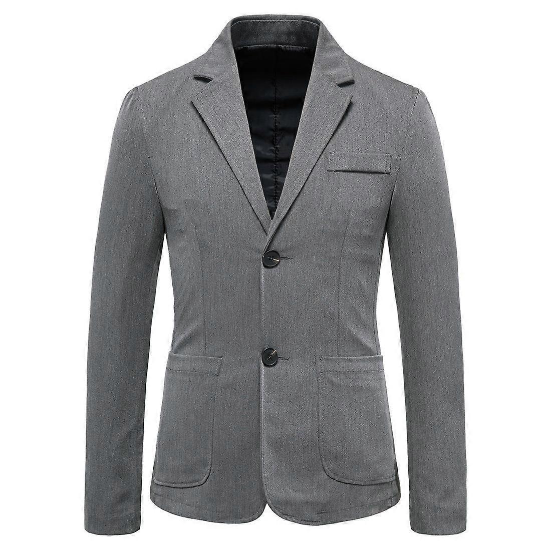 Mens Blazer Two Button Slim Fit Jacket