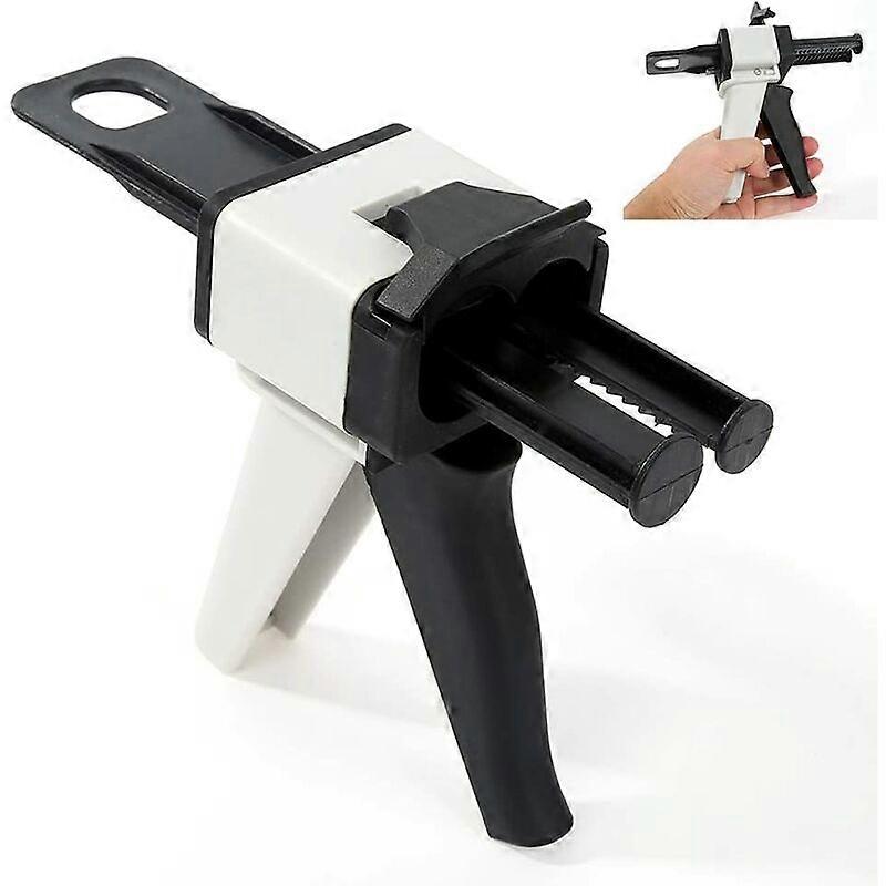 50ml Epoxy Resin Dispenser - Static Mixer Head - 1:1/2:1 Ratio - Manual Applicator Gun (50ml as pictured)