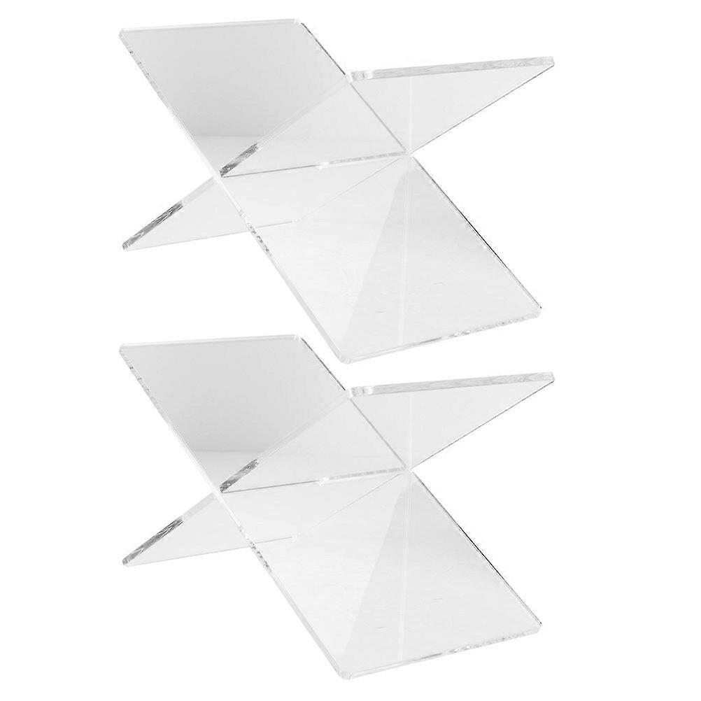 2pcs Desktop Book Holder Decorative Book Stand Student Reading Rack School Reading Holder
