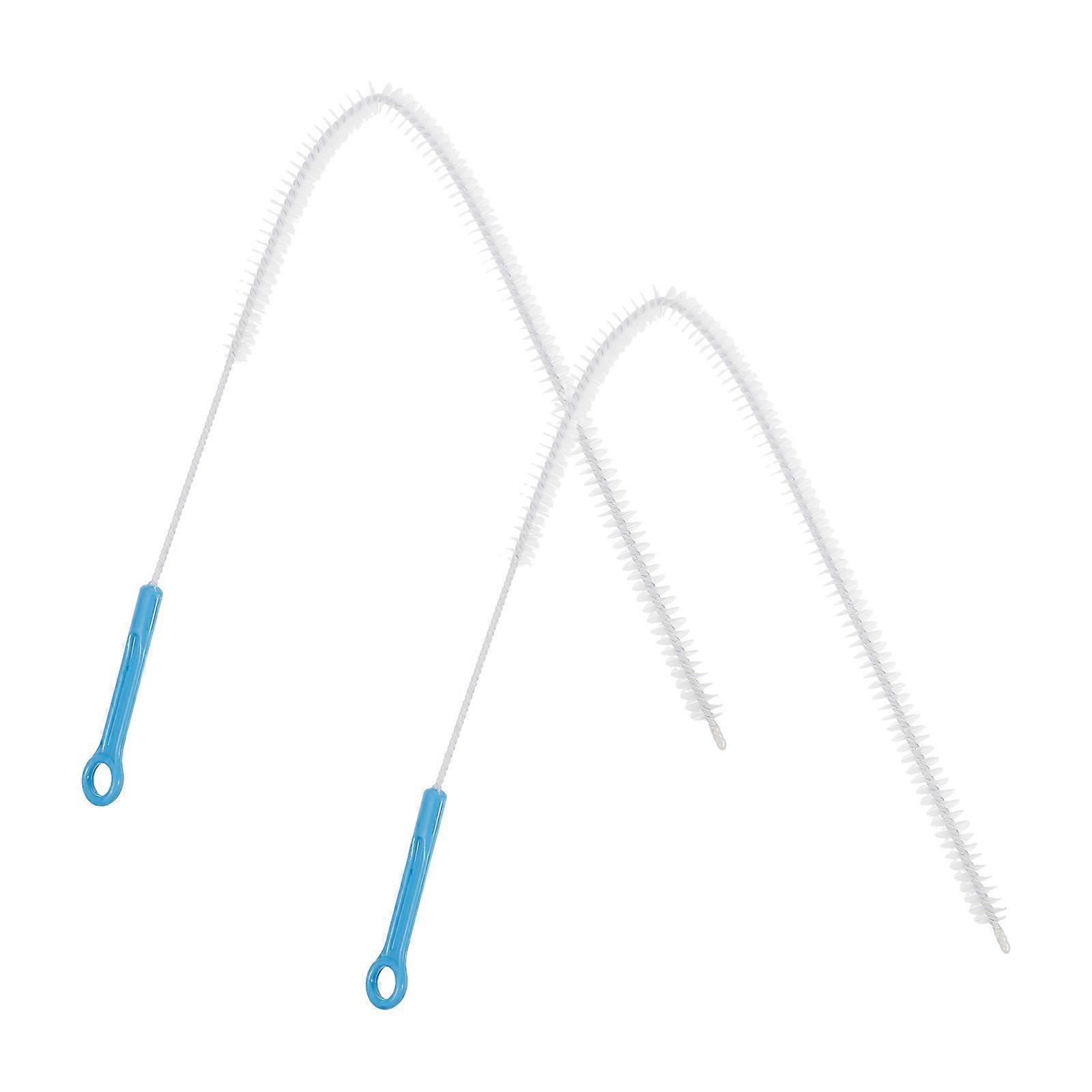 2 Pcs Toilet Bowl Cleaners Reusable Straw Brushes Water Bottle Straw Cleaner Small Hole Cleaner Sink Overflow Brush