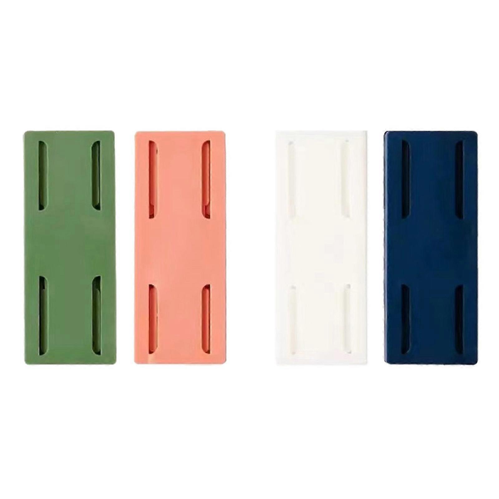 2/4Pcs Self Adhesive Fixator Socket Holder Mount Punch-Free Wall Desktop Socket Fixer