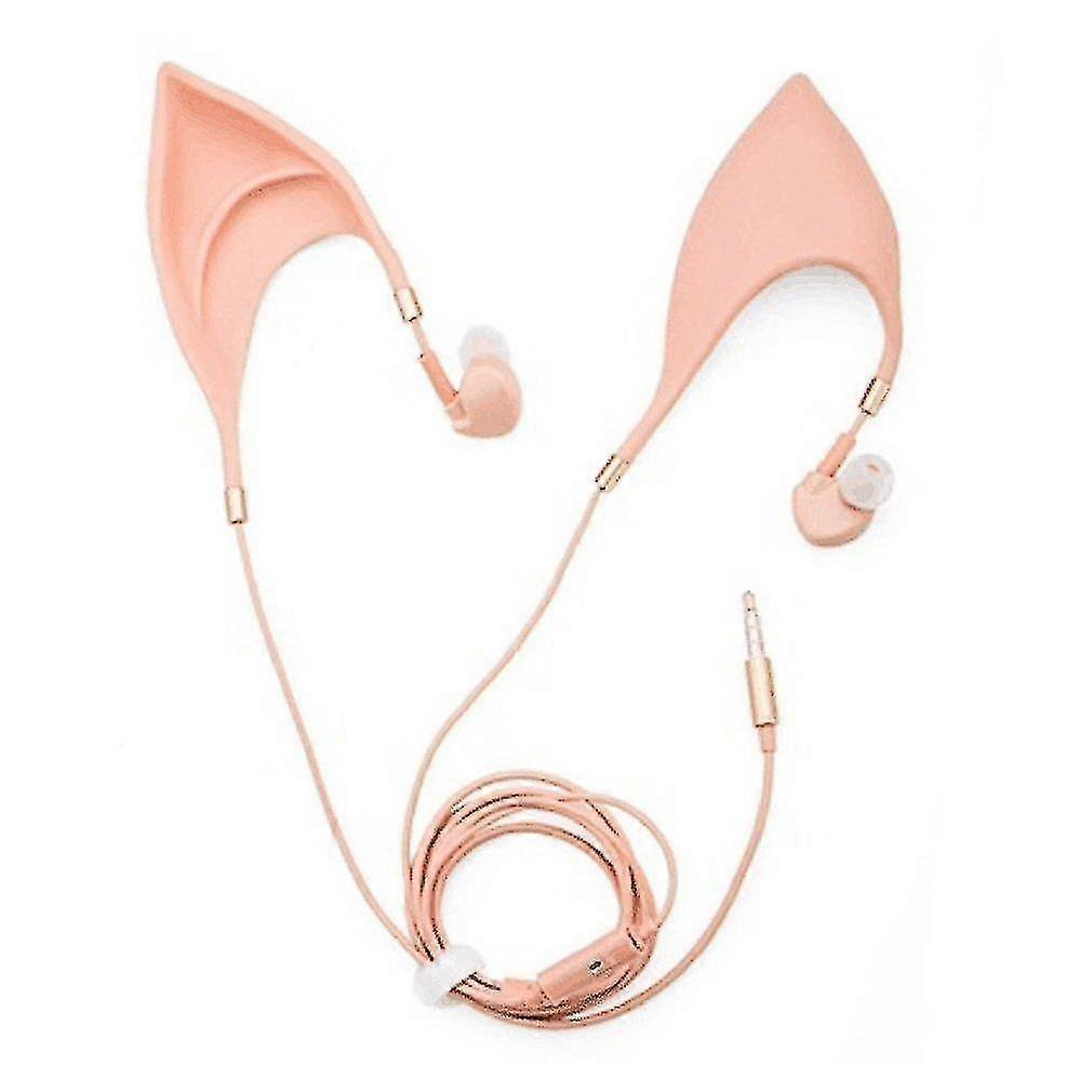 Cute Elf Shape Earphone Noise Reduction In-ears Universal Wired Ear Cup