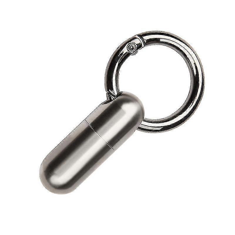 Waterproof Pill Container Keychain Holder Bottle Container Keepsake Box,1pc