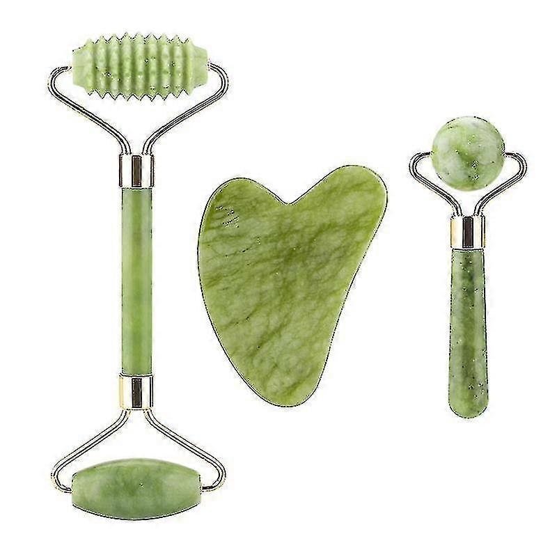 3 v 1 obličej Massa R Guasha desková sada Double St Face Lift Skin Gua Sha Tool