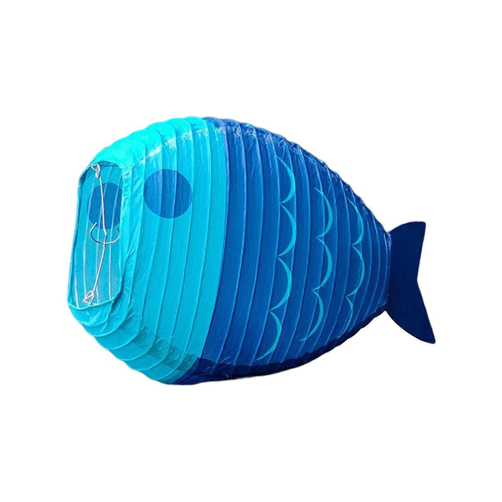 Cartoon Lantern Decorative DIY Ocean Creature Fish Shape Paper Lantern Courtyard Decor